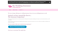 Desktop Screenshot of my-weddinginsurance.co.uk