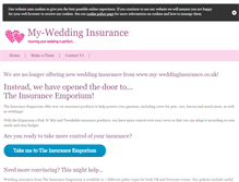 Tablet Screenshot of my-weddinginsurance.co.uk